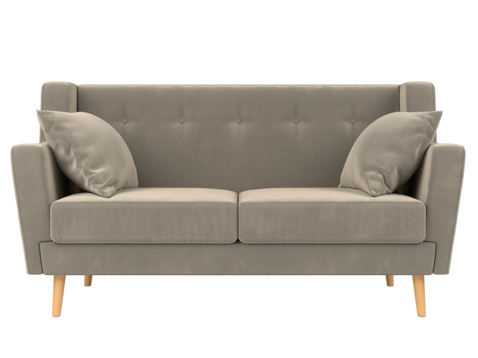 Диваны прямые кухонные, Прямой диван Брайтон 2, микровельвет