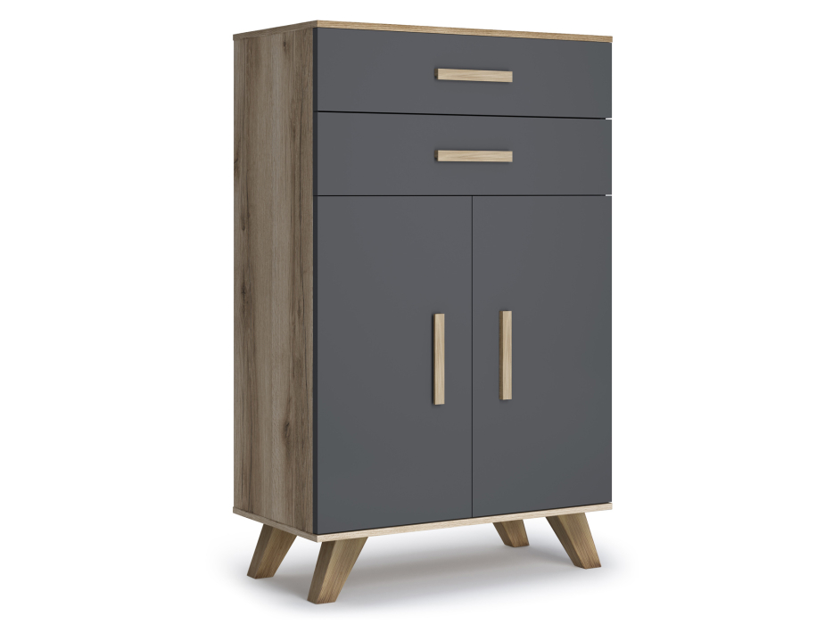 Шкафы распашные, ВЕГА СКАНДИНАВИЯ гостиная Шкаф низкий с ящиками