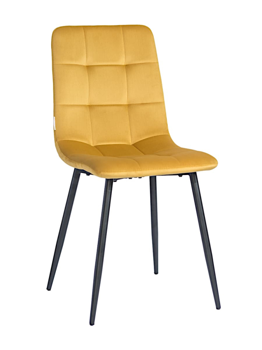 Стулья, Стул мягкий DC209 велюр каркас металл черный КРУГЛЫЙ