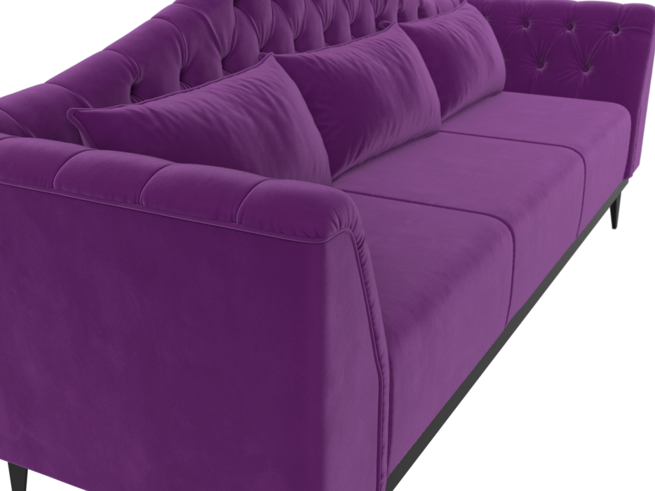 Дизайнерские диваны для гостиной, Прямой диван Флорида, Микровельвет