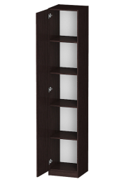 Распашной шкаф Лайф с полками 40*40*215 Венге