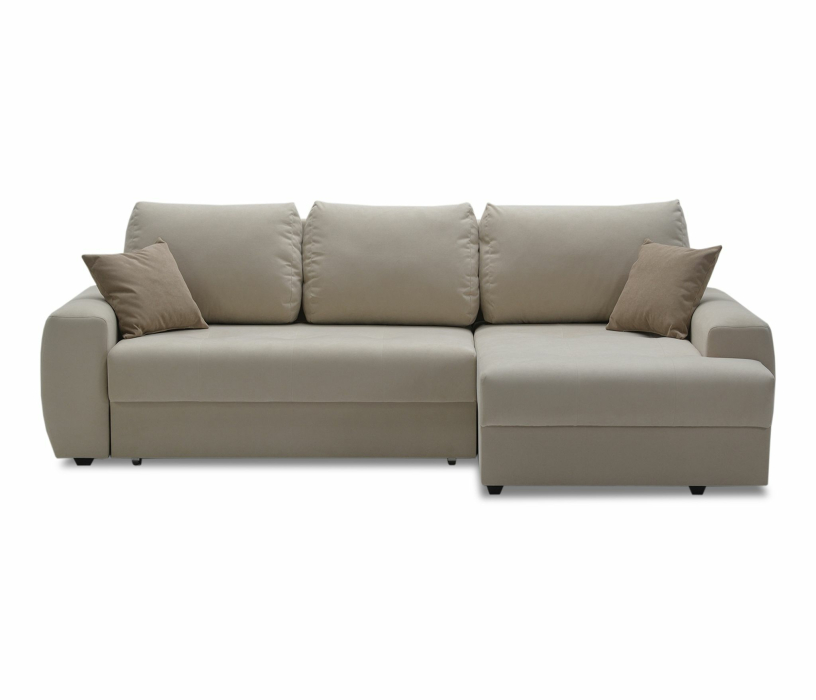 Диваны угловые, Угловой диван Коста, еврокнижка, велюр,  правый угол