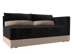 Кушетка диван, Кушетка Никас правая, велюр