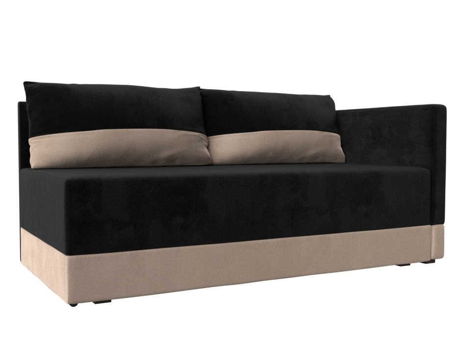 Кушетка диван, Кушетка Никас правая, велюр