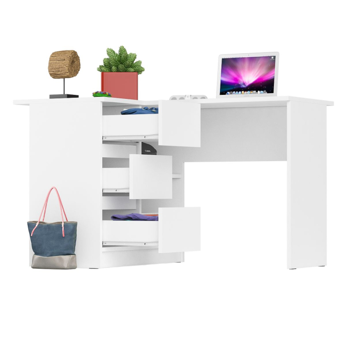 Детские столы, Угловой компьютерный стол Мори МС-16 левый