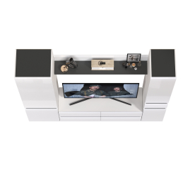 Тумба для ТВ Сидней в комплекте с полочкой шкафом с ящиком и шкафом с дверкой