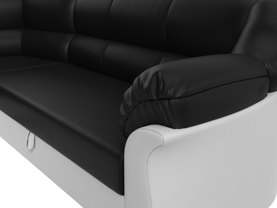 Диваны угловые в гостиную, Диван угловой Карнелла левый угол, экокожа