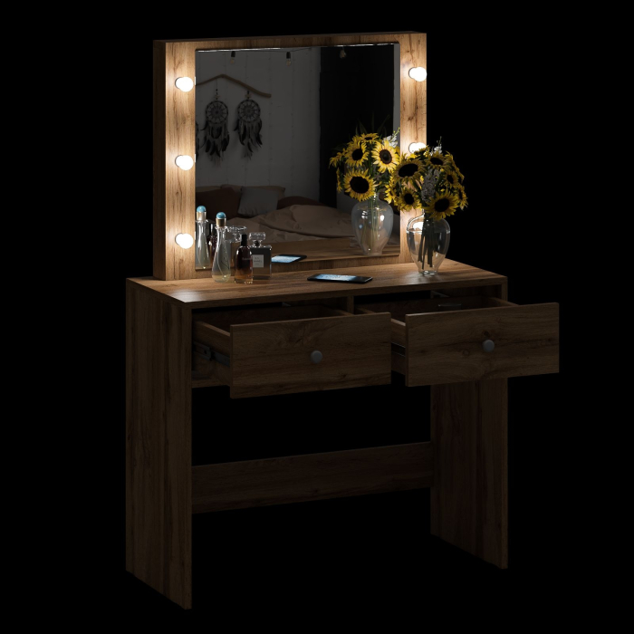 С зеркалом, Стол туалетный с подсветкой СТ-5