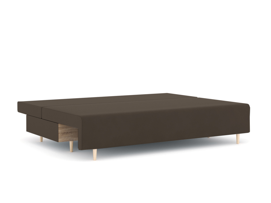 Диваны еврокнижки, Диван-кровать еврокнижка Смайл без подлокотников, велюр