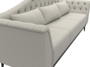 Диван кухонный прямой Флорида, рогожка Амур