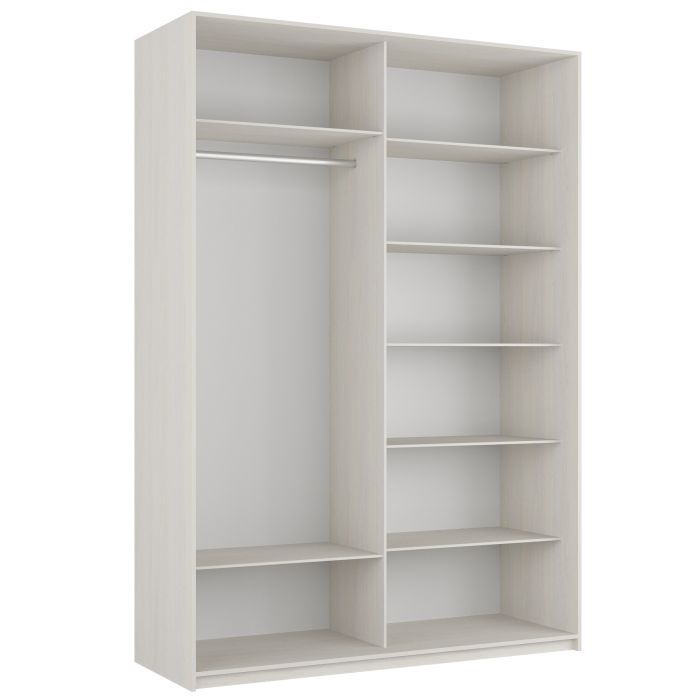 Шкафы-купе 2-х дверные, Шкаф-купе Прайм 2-х дверный ДСП/Стекло черное/Доводчики 120х57х230