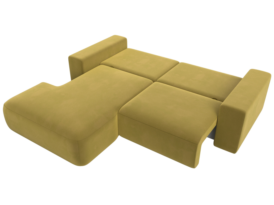 Диваны угловые в гостиную, Диван угловой Лига-036 Классик левый угол, микровельвет