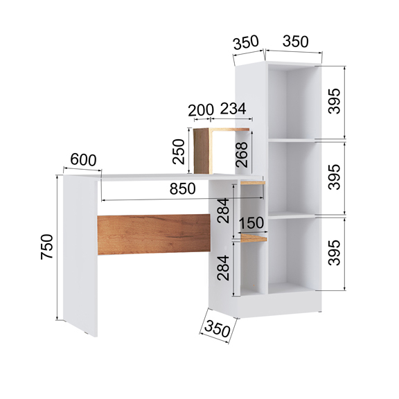 Прямые компьютерные столы, Компьютерный стол СКМ-2