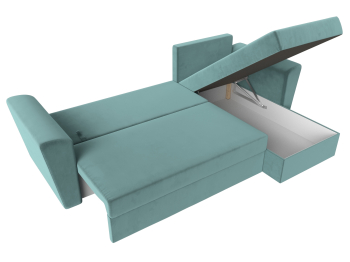 Угловой диван Амстердам Лайт правый угол, велюр