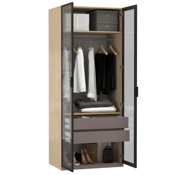 Шкафы распашные, Шкаф-витрина Амьен 16.395