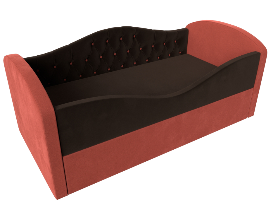 Кровати одноярусные, Детская кровать Сказка Люкс, микровельвет