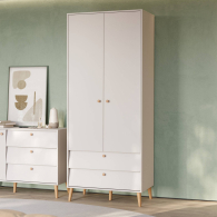 Для одежды, Шкаф 2-х дверный с двумя ящиками Афина 4-75901