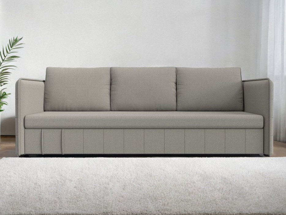 Диваны с ящиком для белья, Прямой диван Слим, рогожка Амур