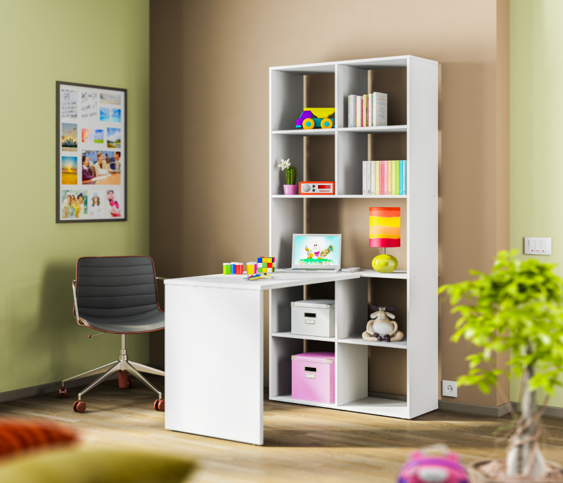 Компьютерные столы, Терра (Лофт) СБ-2061 Стеллаж со столом