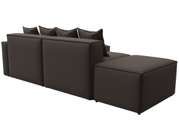 Диван угловой модульный Лига-063 угол правый, рогожка Амур