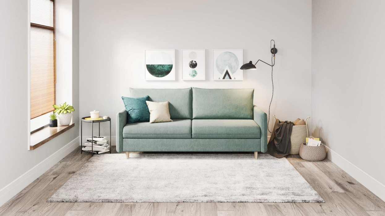 Диваны кровати со спальным местом, Диван-кровать Сканди, велюр