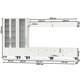 Валенсия стенка для гостиной № 86