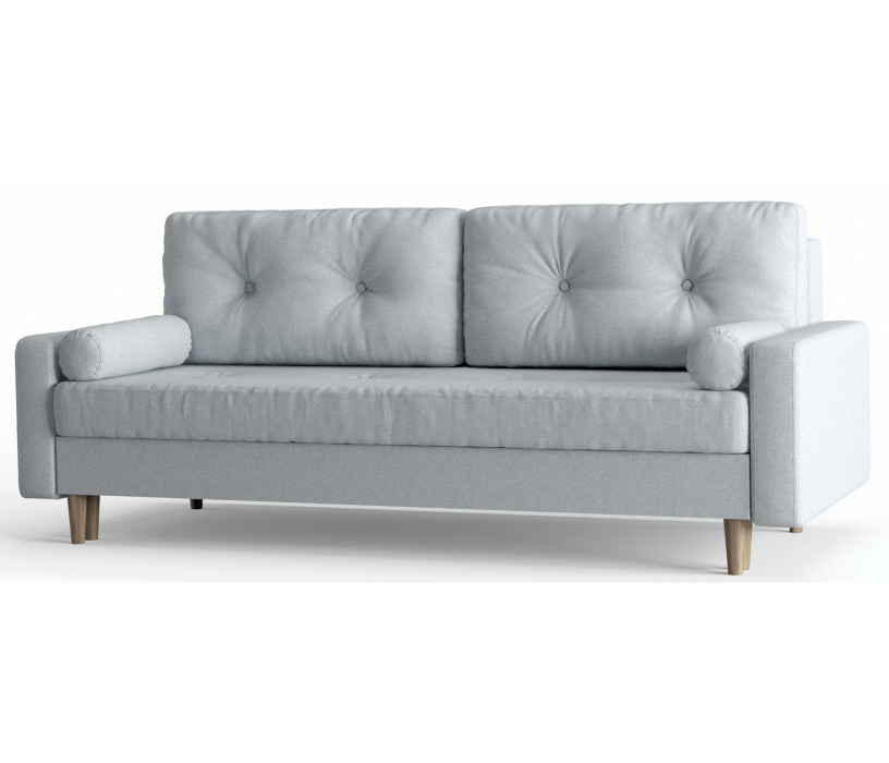 Диваны с ящиком для белья, Диван-кровать Belfast, независимый пружинный блок, рогожка