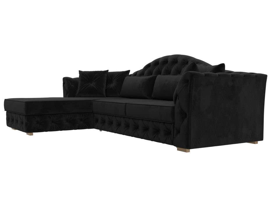 Диваны угловые в гостиную, Диван угловой Артис левый угол, велюр