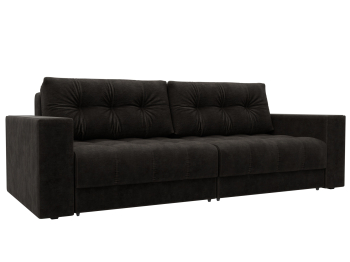 Диван прямой с декором Лига-049 НПБ, велюр BRUT