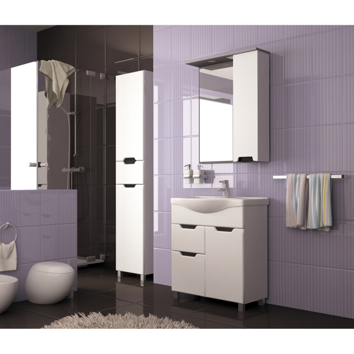 Стеллажи и полки, Шкаф навесной ПРОМЕТЕЙ правый с подсветкой(ПВХ)