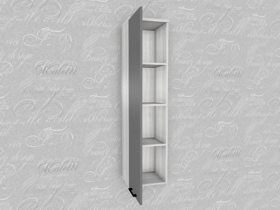 Настенные полки, Модульная система Грейс Антресоль АН-5001  Ясень Асахи