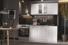 Кухонные гарнитуры, Кухонный гарнитур Хозяюшка Акация белая МДФ 1,5м