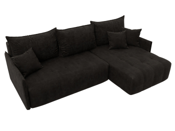 Диван угловой Лига-054 НПБ угол универсальный, велюр BRUT