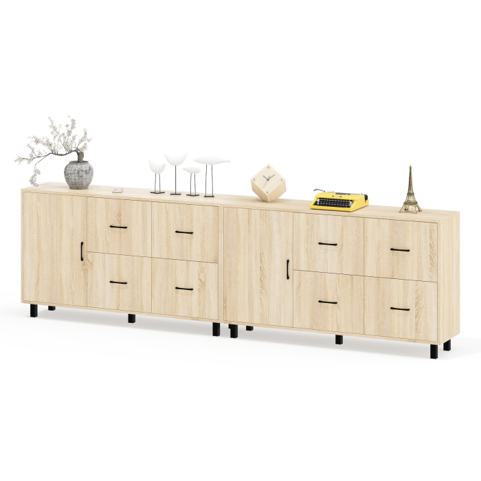 ТВ-тумбы, Два комода-тумбы с выдвижными ящиками и дверками РВК 125-1504