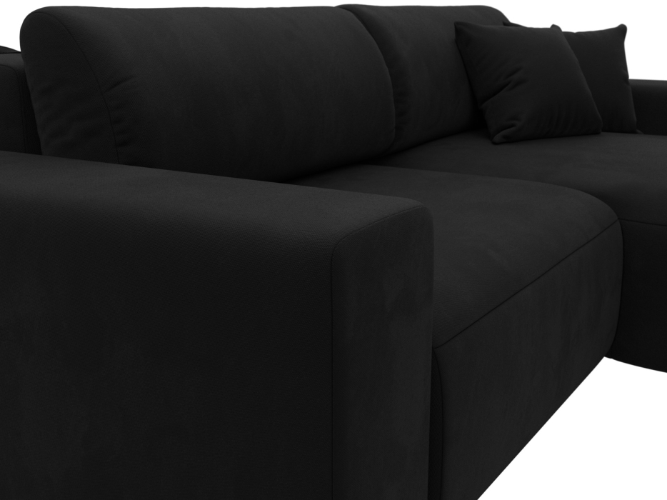 Диваны угловые в гостиную, Диван угловой Лига-036 Классик правый угол, микровельвет