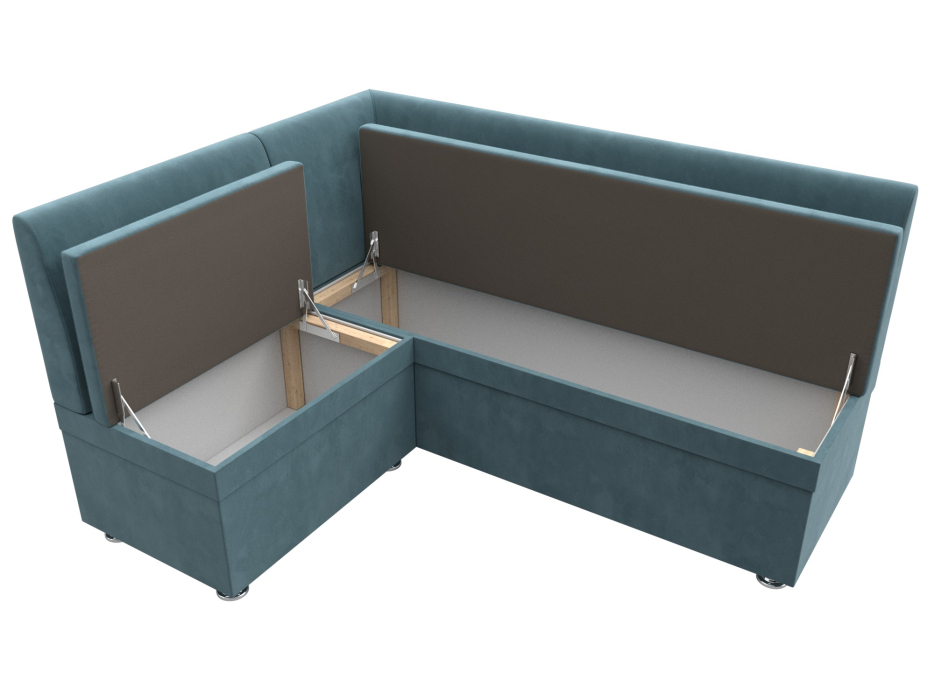 Диваны угловые кухонные, Диван кухонный угловой Уют левый угол, велюр