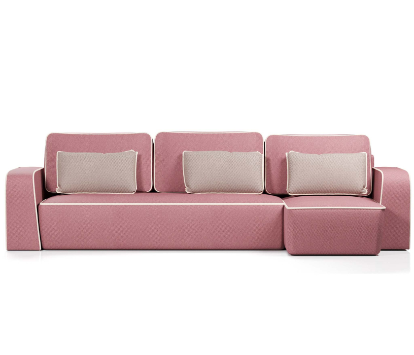 Диваны угловые в гостиную, Диван-кровать угловой Линда еврокнижка,велюр