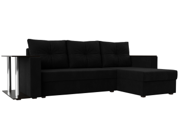 Угловой диван Атланта правый угол, микровельвет