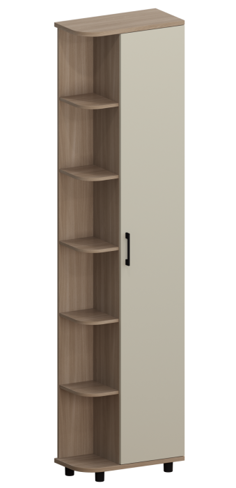 Шкафы одностворчатые, Модульная система Грейс Шкаф ШК-5025  Ясень Асахи