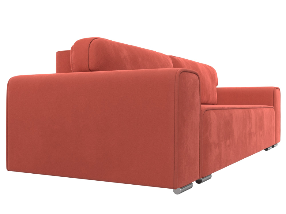 Диваны с ящиком для белья, Прямой диван Лига-029, микровельвет