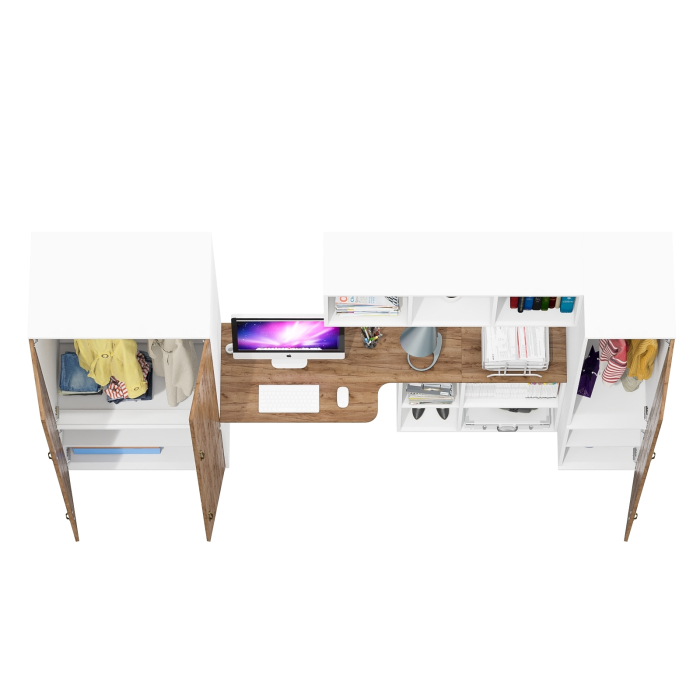 Домашние кабинеты, Место для учёбы и хранения вешей для подростка Лидер-8 № 47