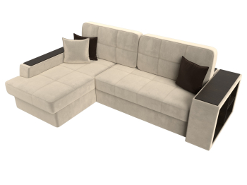 Угловой диван Брюссель левый угол, микровельвет