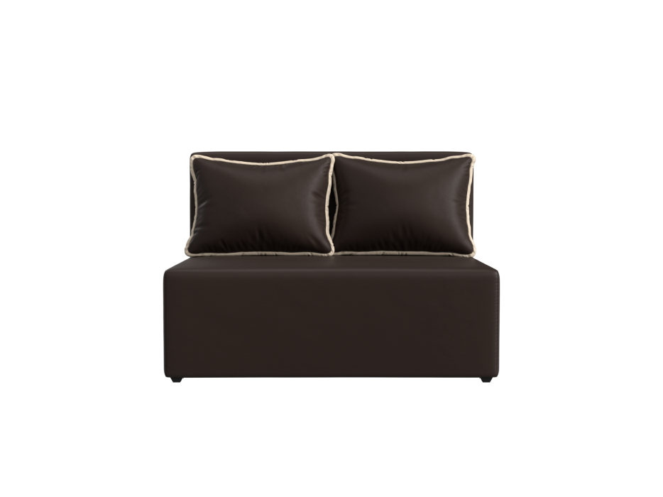 Диваны с ящиком для белья, Диван прямой Лагуна, экокожа