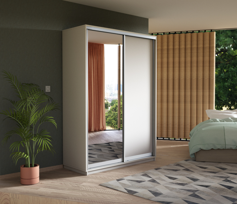 Шкафы-купе, Шкаф-купе Экспресс Медиум дуо 2200 x 1200 х 600