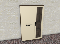 Шкафы распашные, Модульная система Грейс Шкаф ШК-5081  Гикори Джексон Темный