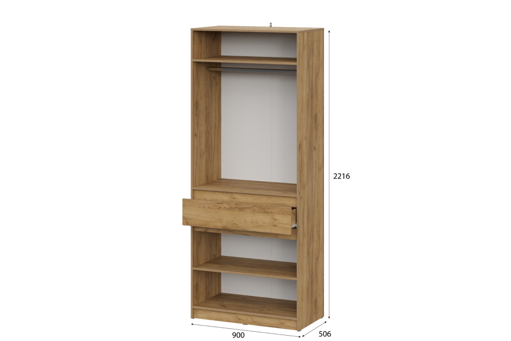 Для одежды, Шкаф 2-х створчатый МС Авиньон