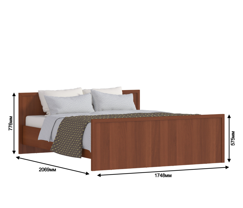 Двуспальные, Джорджия СБ-044-1 Кровать универсальная 1600