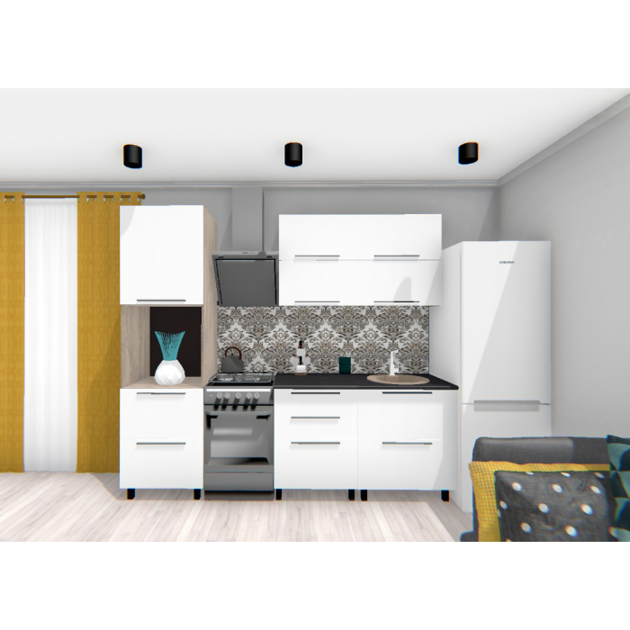 Кухонные гарнитуры, КГ Этна Софт Вайт 1_1,9