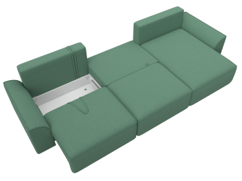 Диван угловой Лига-048 НПБ лонг, рогожка Амур