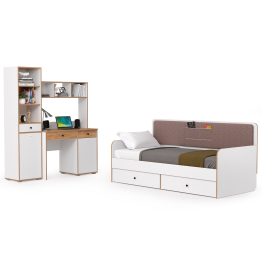 Мебель для молодёжной комнаты с кроватью Вуди № 37